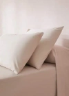 MANGO HOME - TAIE D'OREILLER COTON 180 FILS 60X60 CM BEIGE - 60X60CM - HOME