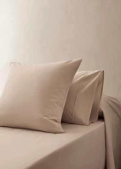 Mango Home 300-thread Count Cotton Percale Pillowcase, 45x110 Cm Ivory White