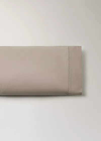 Mango Home 300-thread Count Cotton Percale Pillowcase, 45x110 Cm Medium Brown