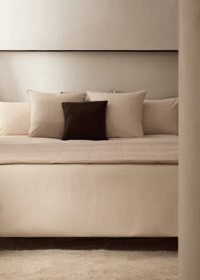 Mango Home 300 Threads Percale Cotton Duvet Cover King Bed Ivory White