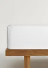 Mango Home 500-thread Cotton Percale Fitted Sheet For 180 Cm Bed White