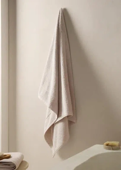 Mango Home 500gr/m2 Cotton Bath Towel 70x140cm Grey In Gray