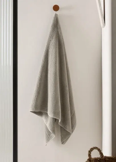 Mango Home 500gr/m2 Cotton Bath Towel 70x140cm Medium Grey In Gray