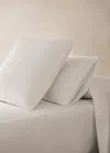Mango Home 600-thread Count Satin Cotton Pillowcase 45x110 Cm White