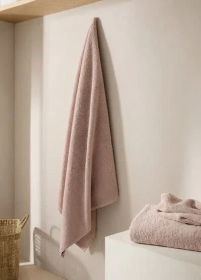 Mango Home 600gr/m2 Cotton Bath Towel 70x140cm Pale Pink