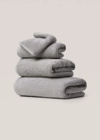 Mango Home 600gr/m2 Cotton Bath Towel 90x150cm Medium Brown In Gray