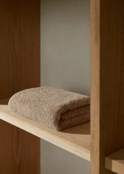 Mango Home 600gr/m2 Cotton Hand Towel 50x90cm Brown