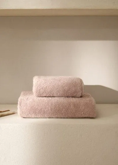 Mango Home 600gr/m2 Cotton Hand Towel 50x90cm Pale Pink