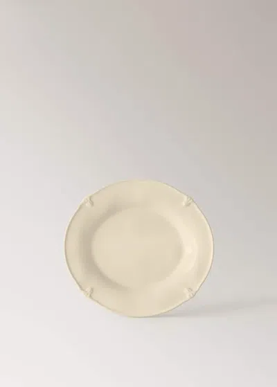 Mango Home Dessert Plate Ecru