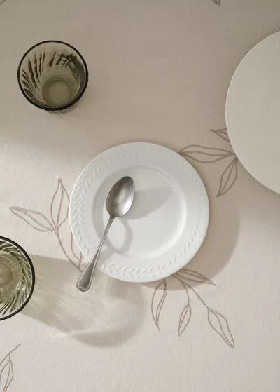 Mango Home Stoneware Dessert Plate White