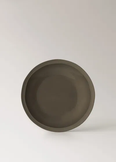 Mango Home Assiette Plate Marron Moyen - Home - Taille Unique -