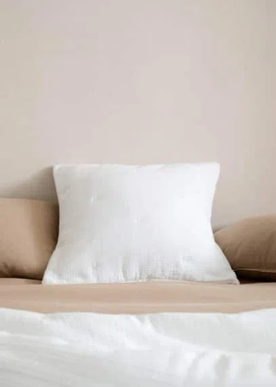 Mango Home Bed Cushion Cas White