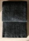 Mango Home Carded Wool Blanket Blue In Gray
