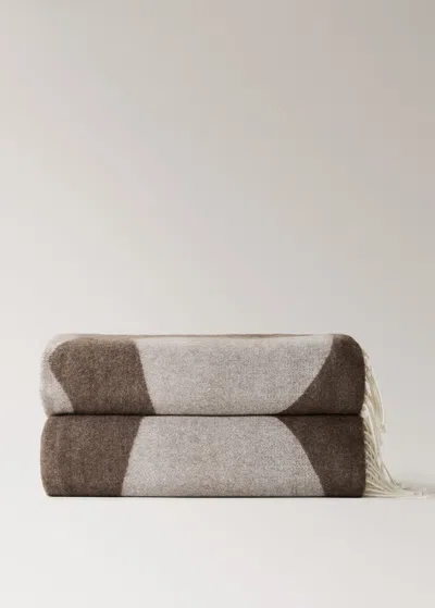 Mango Home Blanket/plaid Chocolate