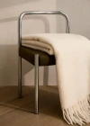 Mango Home Soft Effect Blanket With Fringe Finish Ecru