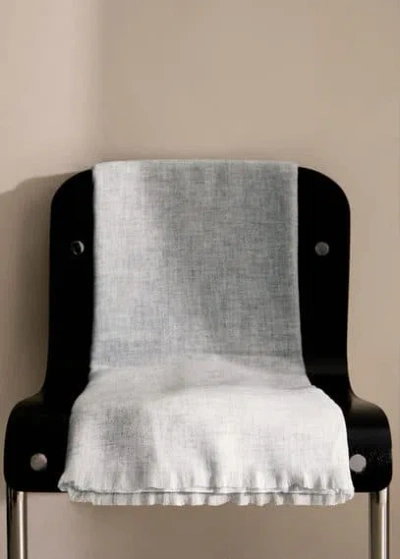 Mango Home Couverture/plai Gris Clair/pastel - Home - 130x180cm -