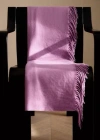 Mango Home Blanket With Fringe Detail Medium Pink