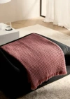 Mango Home Cotton Waffle Blanket Medium Pink In Red