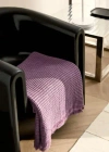Mango Home Cotton Waffle Blanket Plum In Purple