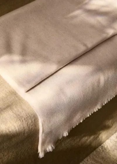 Mango Home Couverture/plai Vanille - Home - 130x180cm -