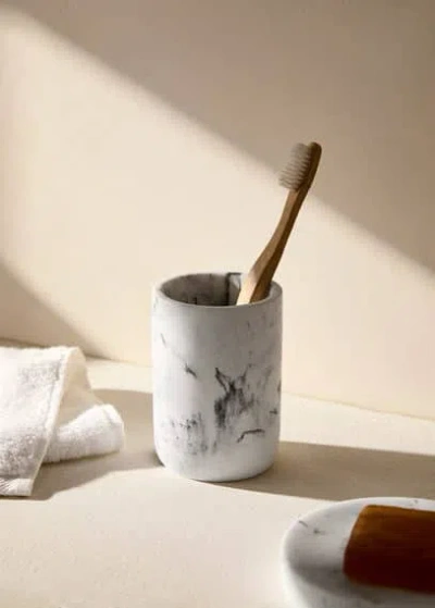 Mango Home Brush Holder Ivory White