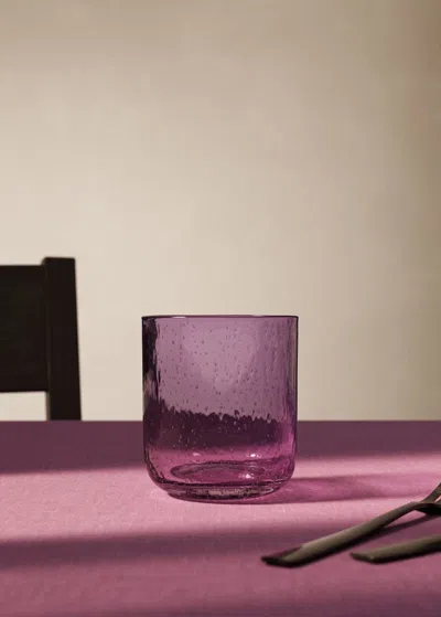 Mango Home Bubble Design Glass Tumbler Olive Green