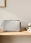 Mango Home Children's Cotton Gauze Toiletry Bag Grey