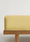 Mango Home Drap-housse Pour Enfant En Coton Lavé Double Surpiqûre Lit 90 Cm Moutarde - Home - Lit 90 Cm - Mango In Mustard