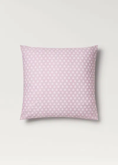Mango Home Taie D'oreiller Enfant Coton Percale Imprimé Tortue 60x60 Cm Rose Géranium - Home - 60x60cm - Mango In Medium Pink