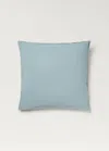 Mango Home Taie D'oreiller Enfant En Coton Lavé Double Surpiqûre 50x75 Cm Vert D´eau - Home - 60x60cm - Mango H In Aqua Green