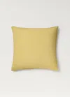 Mango Home Cotton Velvet Bed Cushion Cover Garment-dyed 30x40 Cm Lime In Yellow