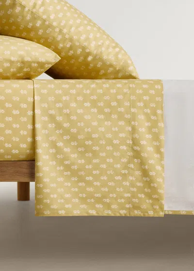 Mango Home Washed Cotton Flat Sheet 160x280cm In Pink