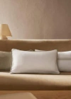 Mango Home Contrast Trim Cushion Cover 30x50cm Off White In Neutral