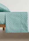 Mango Home Cot Sheet Forest Green In Forest Green