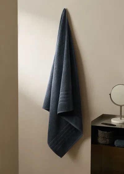 Mango Home Serviette De Bain Coton Bleu - Home - 90x150cm -