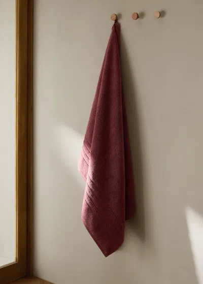 Mango Home Serviette De Bain Coton Fraise - Home - 90x150cm -