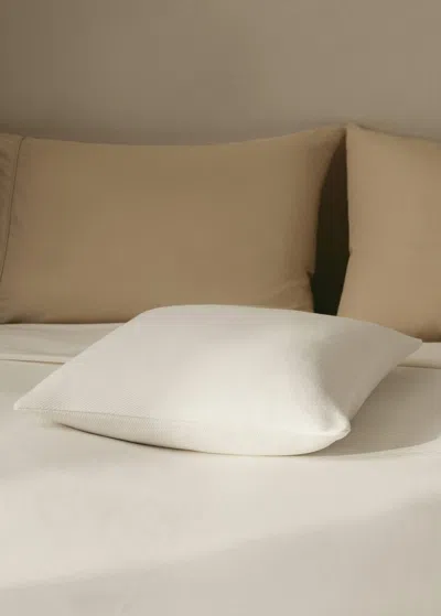 Mango Home Cotton Bed Cushion Cover With Hem Finish 50x50 Cm Off White