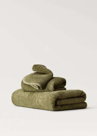 Mango Home Cotton Color Bath Towel Green