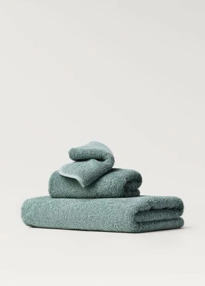 Mango Home Cotton Colour Face Towel Sky Blue