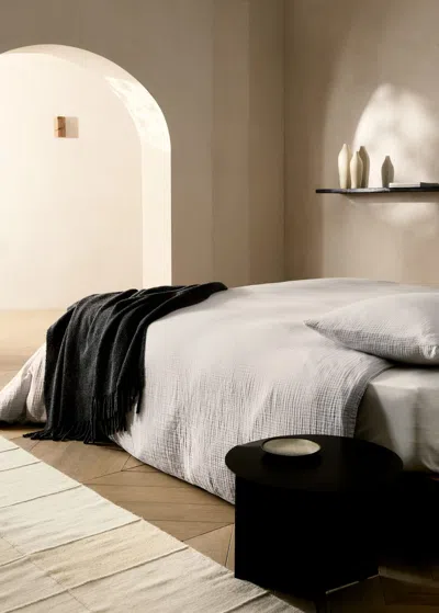 Mango Home Housse De Couette Gaze De Coton Lit 180/200 Cm Gris Clair/pastel - Home - Lit 180/200 Cm - Mango Hom
