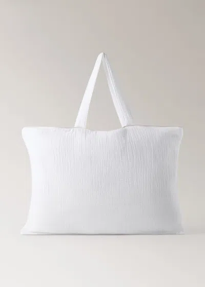 Mango Home Cotton Gauze Maternity Bag Ecru