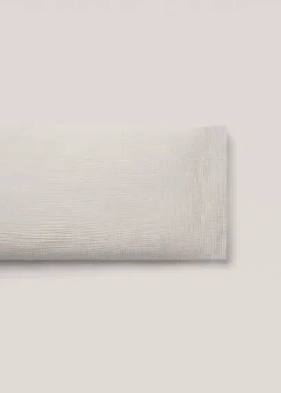 Mango Home Cotton Gauze Pillow Case 45x110cm Medium Grey In Gray