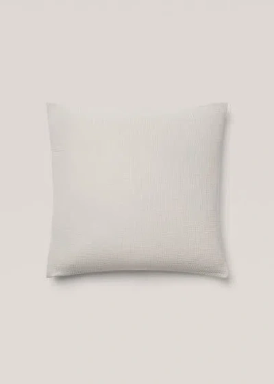 Mango Home Cotton Gauze Pillowcase 60x60cm Medium Grey In Gray