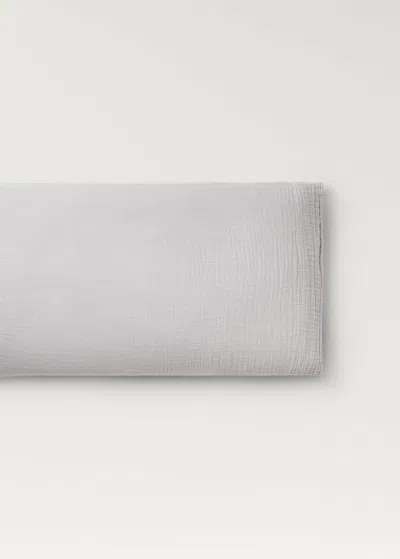 Mango Home Taie D'oreiller Coton Gaze 45x110 Cm Gris Clair/pastel - Home - 45x110cm -