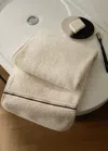 Mango Home Cotton Hand Towel With Embroidered Scalloped Edge Ecru