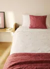 Mango Home Housse De Couette Enfant Percale De Coton Fleur Brodée Lit 90 Cm Blanc - Home - Lit 90 Cm - Mango Ho