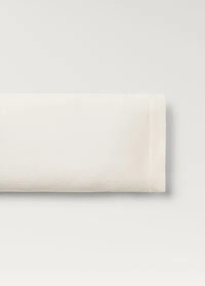 Mango Home Cotton Percale Pillow Cover Texture 45x110 Cm Ecru