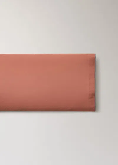 Mango Home Cotton Percale Pillowcase With Overlock Stitching, 45x110 Cm Medium Pink