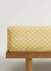 Mango Home Cotton Percale Printed Bottom Sheet For Cot Pink