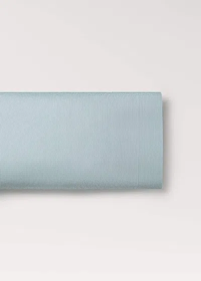 Mango Home Taie D'oreiller Enfant Coton Percale Rayures 45x110 Cm Vert D´eau - Home - 45x110cm -  In Aqua Green